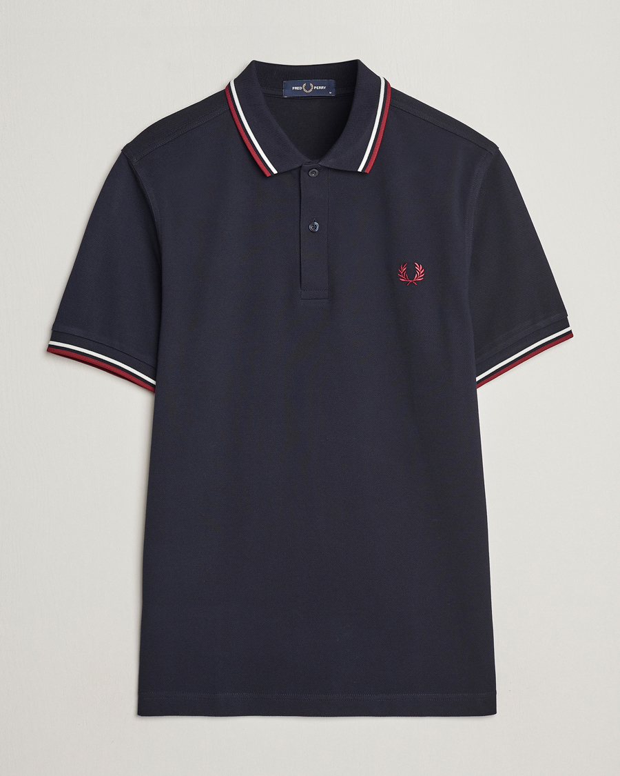 Herre |  | Fred Perry | Twin Tipped Polo Shirt Navy