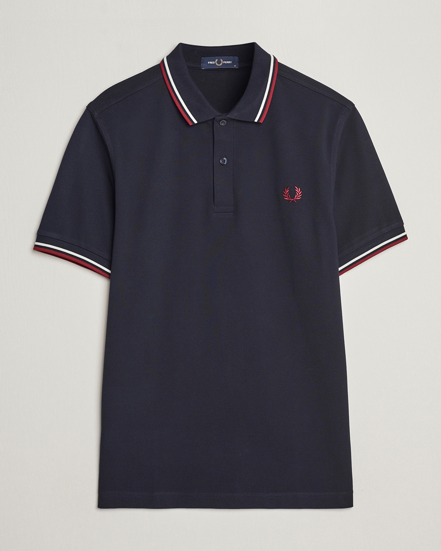 Herre | Pikéer | Fred Perry | Twin Tipped Polo Shirt Navy