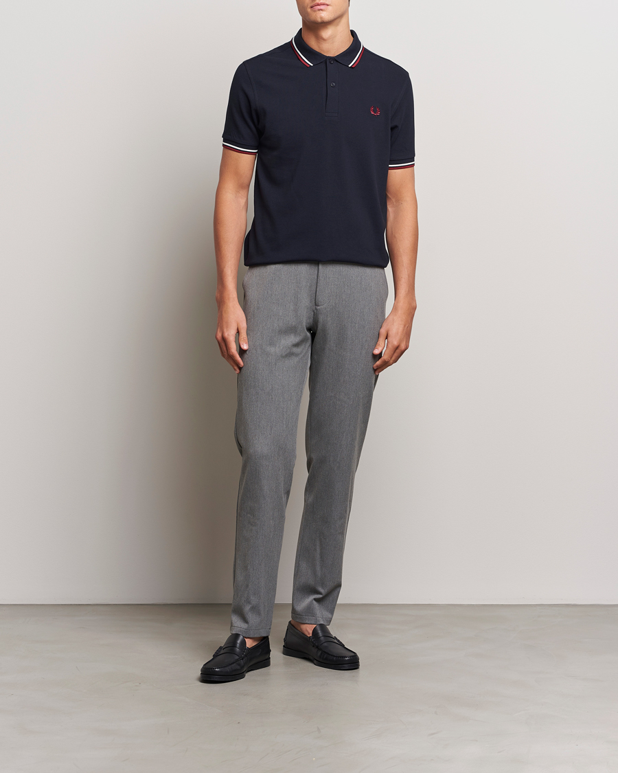 Herre | Pikéer | Fred Perry | Twin Tipped Polo Shirt Navy
