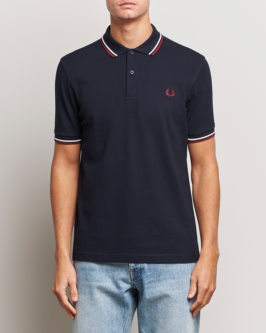 Herre | Fred Perry | Fred Perry | Twin Tipped Polo Shirt Navy