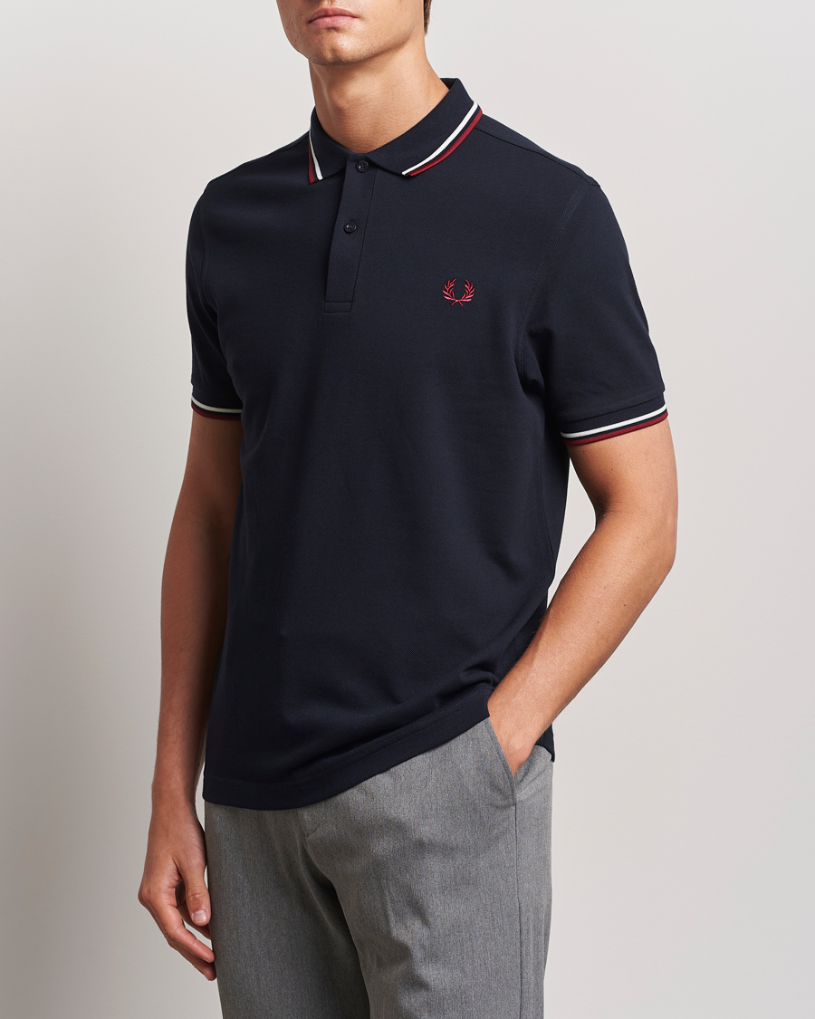 Herre | Fred Perry | Fred Perry | Twin Tipped Polo Shirt Navy