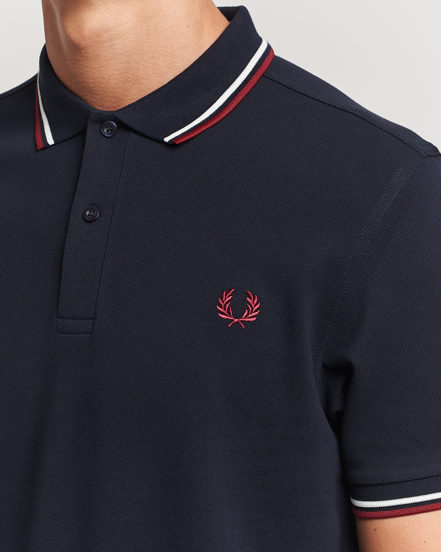 Herre | Pikéer | Fred Perry | Twin Tipped Polo Shirt Navy