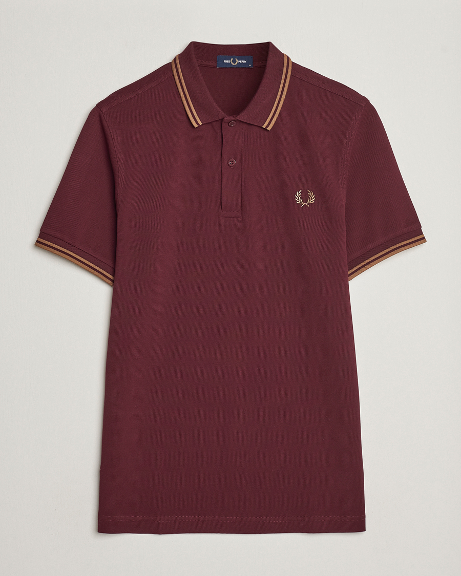 Herre | Pikéer | Fred Perry | Twin Tipped Polo Shirt Oxblood