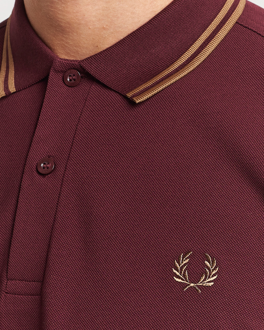 Herre | Pikéer | Fred Perry | Twin Tipped Polo Shirt Oxblood