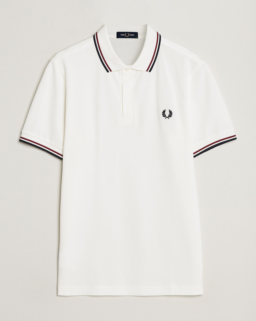 Herre |  | Fred Perry | Twin Tipped Polo Shirt Snow White