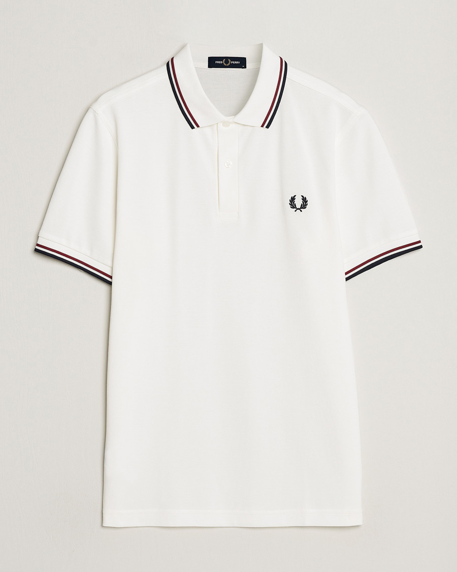 Herre | Pikéer | Fred Perry | Twin Tipped Polo Shirt Snow White