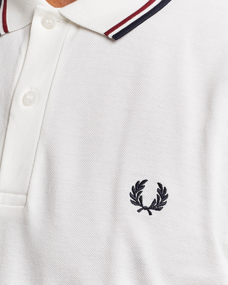 Herre | Pikéer | Fred Perry | Twin Tipped Polo Shirt Snow White
