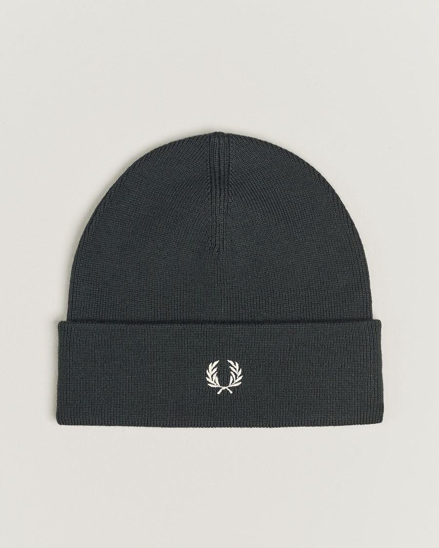 Herre | Fred Perry Merino Wool Beanie Night Green | Fred Perry | Merino Wool Beanie Night Green