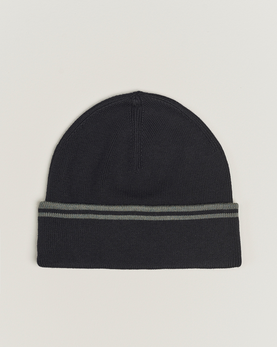Herre | Fred Perry Twin Tipped Merino Beanie Black | Fred Perry | Twin Tipped Merino Beanie Black