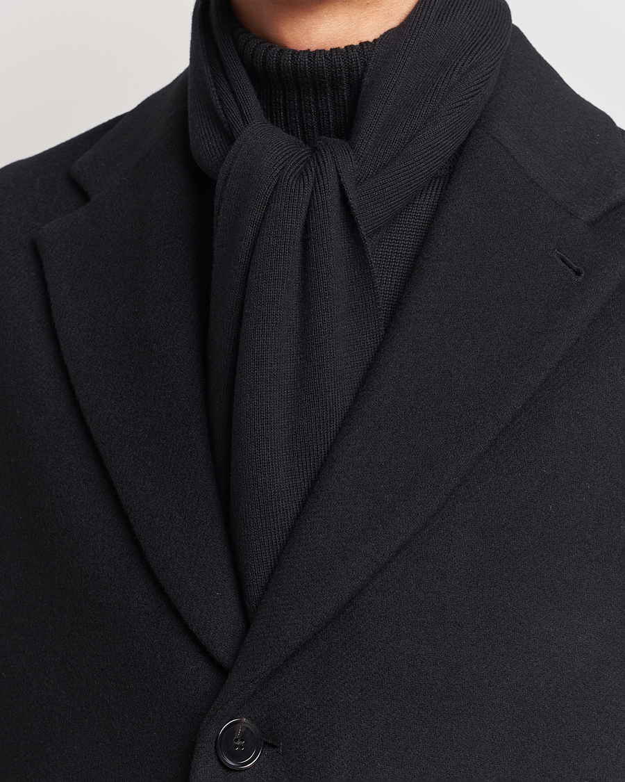 Herre | Fred Perry Twin Tipped Merino Wool Scarf Black | Fred Perry | Twin Tipped Merino Wool Scarf Black