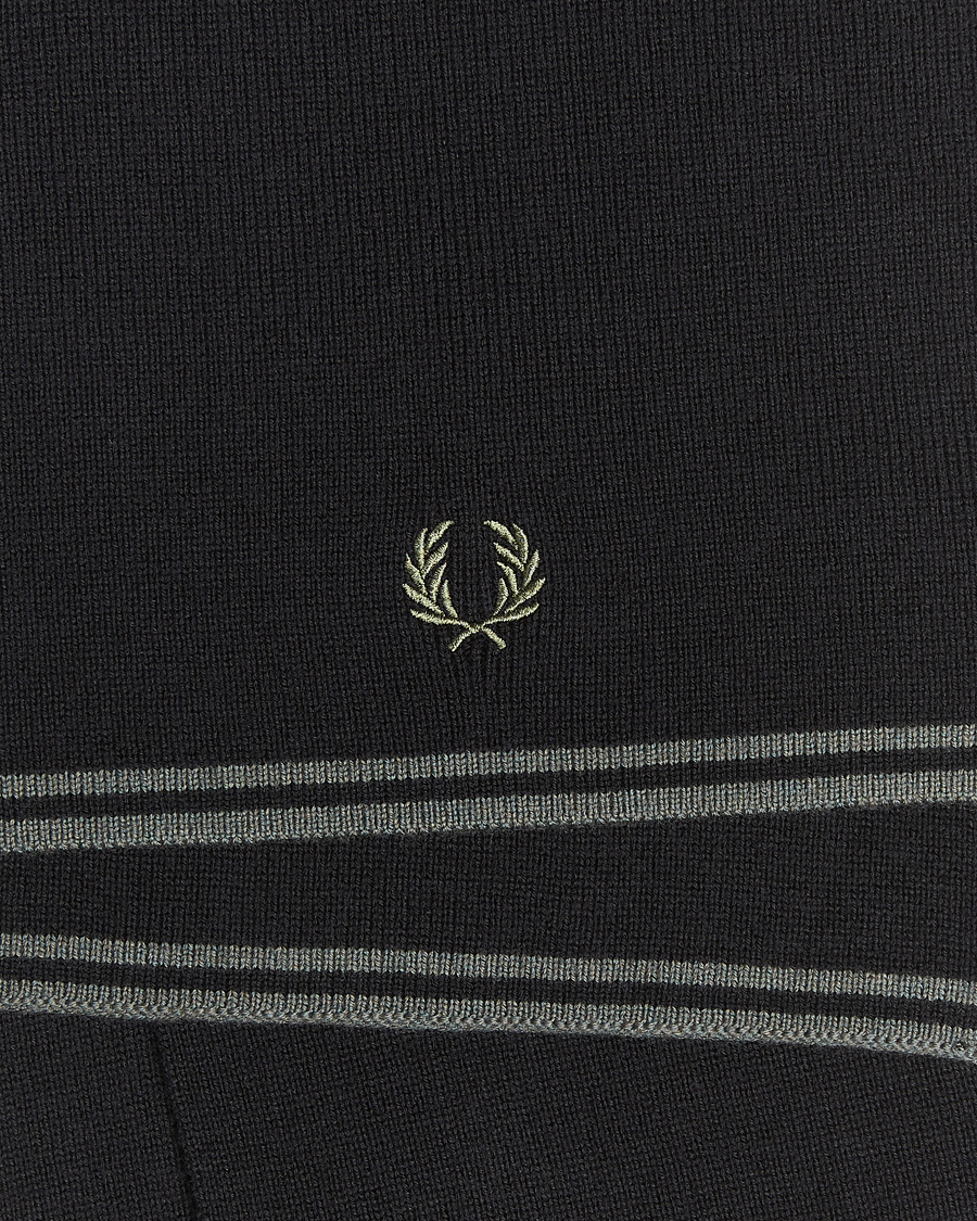 Herre | Fred Perry Twin Tipped Merino Wool Scarf Black | Fred Perry | Twin Tipped Merino Wool Scarf Black