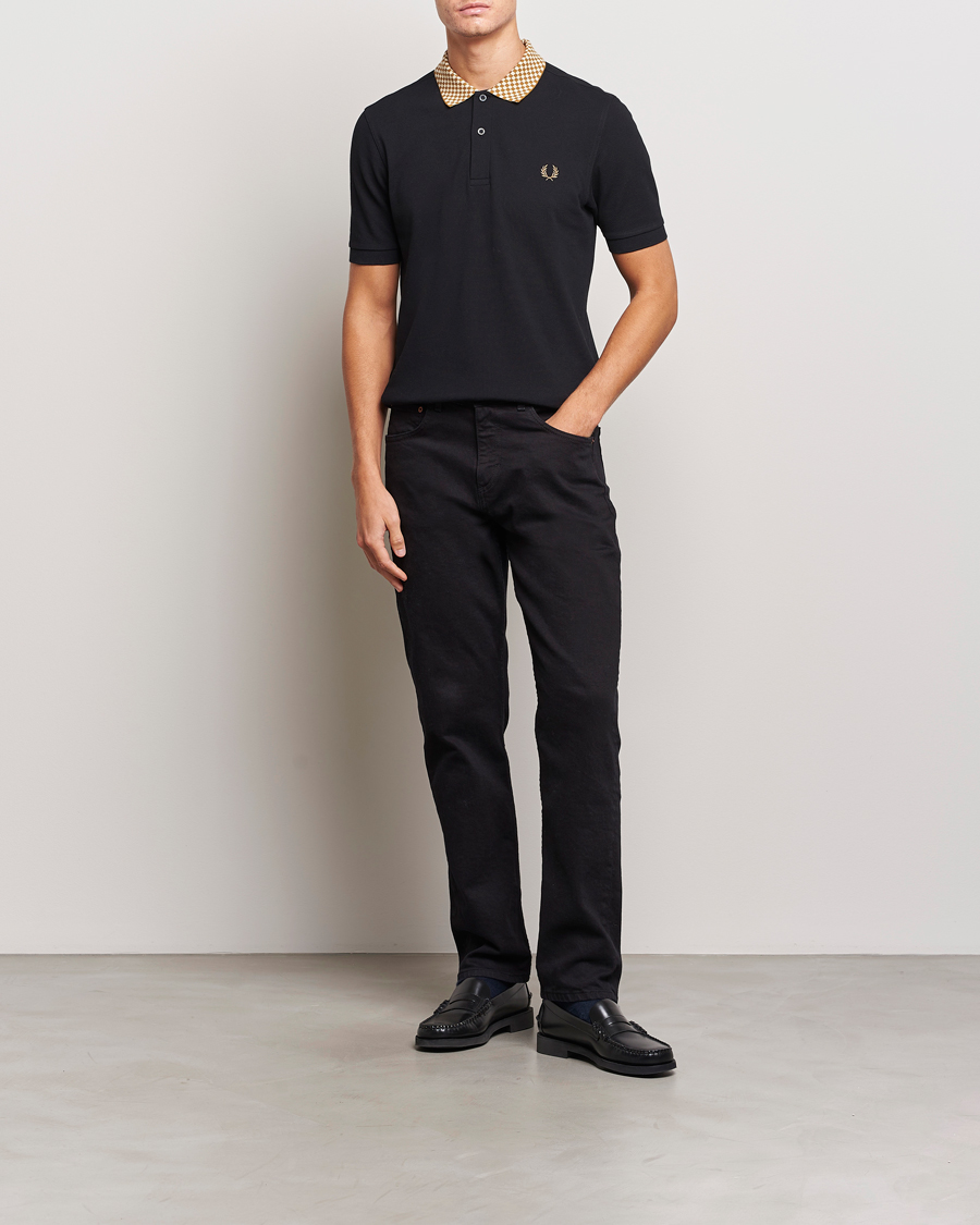 Herre | Pikéer | Fred Perry | Checkboard Collar Polo Black