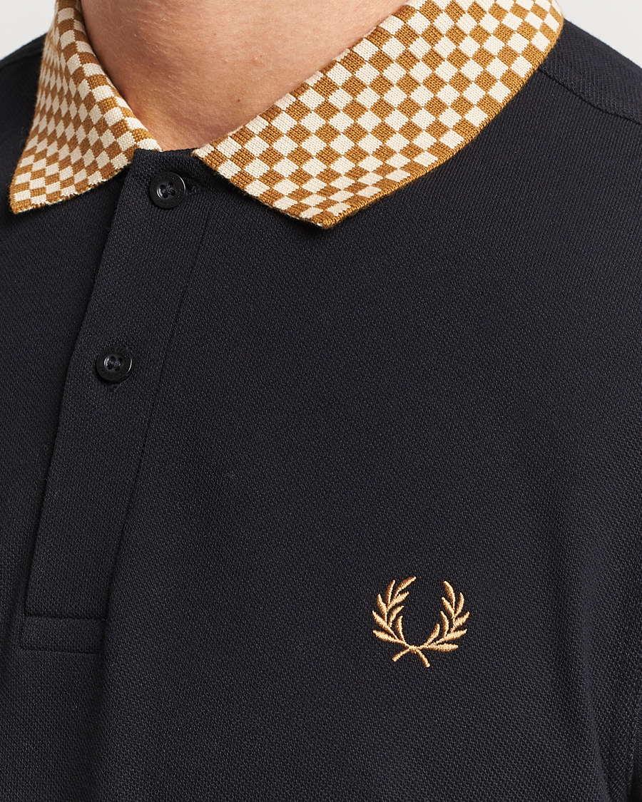 Herre | Pikéer | Fred Perry | Checkboard Collar Polo Black