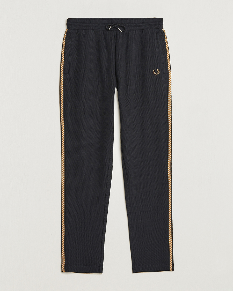 Herre | Bukser | Fred Perry | Checkboard Taped Taped Trackpant Black