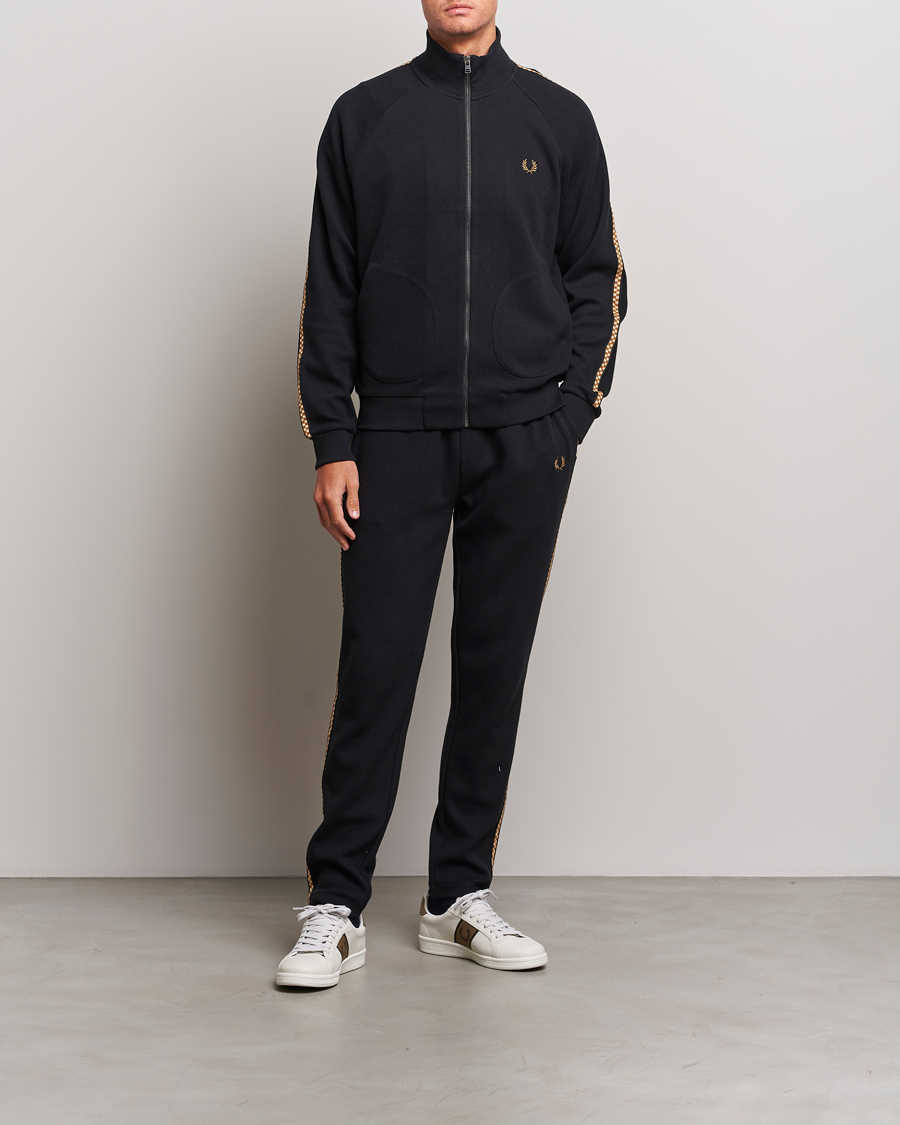 Herre | Bukser | Fred Perry | Checkboard Taped Taped Trackpant Black