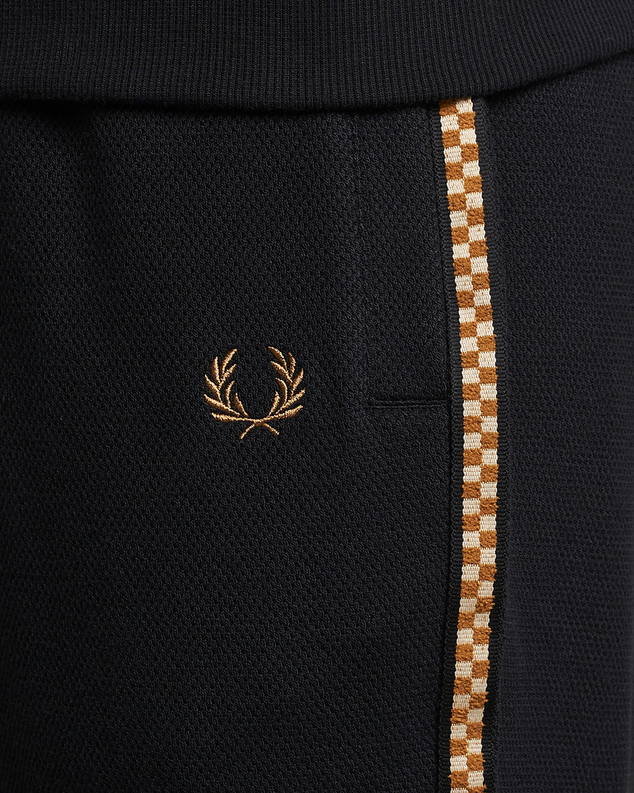 Herre | Bukser | Fred Perry | Checkboard Taped Taped Trackpant Black