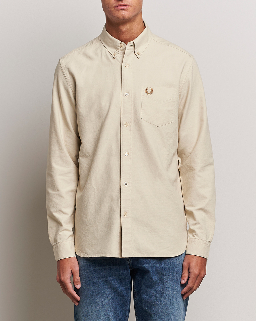 Herre | Casual | Fred Perry | Oxford Shirt Oatmeal