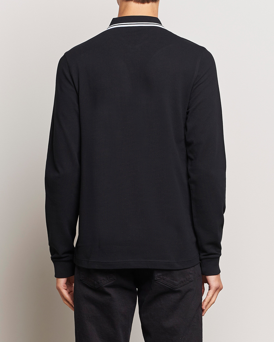 Herre | Pikéer | Fred Perry | Long Sleeve Twin Tipped Shirt Black