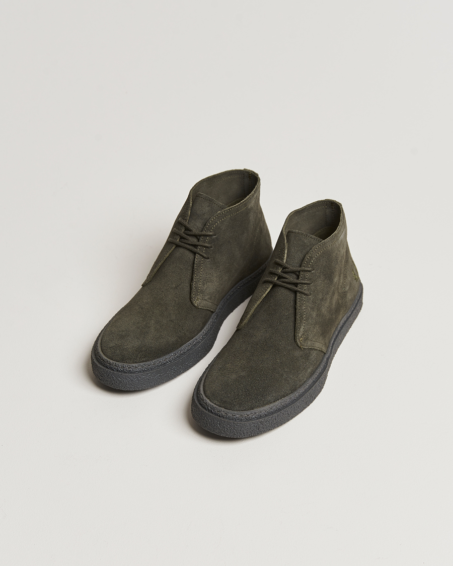 Herre | Sko i mokka | Fred Perry | Hawley Suede Chukka Boot Field Green