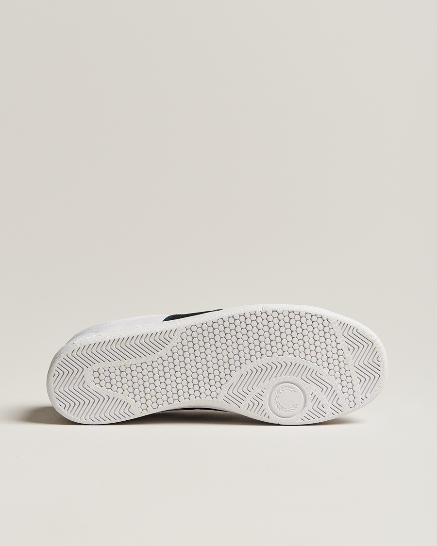 Herre | Fred Perry B721 Leather Sneaker White/Petrol Blue | Fred Perry | B721 Leather Sneaker White/Petrol Blue