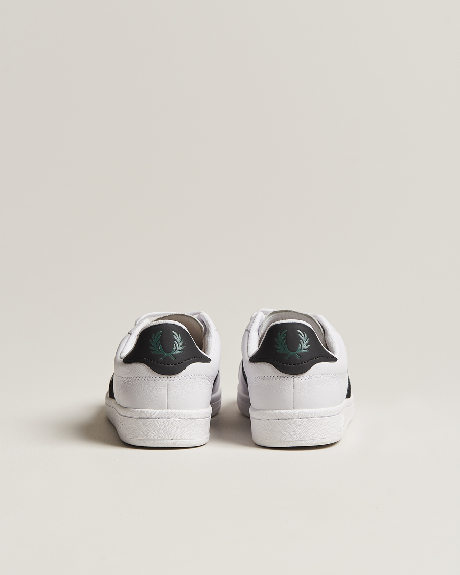 Herre | Fred Perry B721 Leather Sneaker White/Petrol Blue | Fred Perry | B721 Leather Sneaker White/Petrol Blue