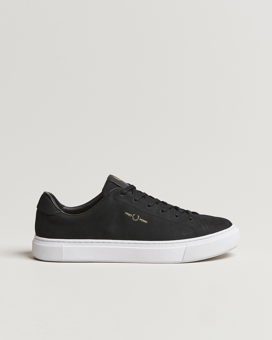 Herre | Fred Perry B71 Oiled Nubuc Sneaker Black | Fred Perry | B71 Oiled Nubuc Sneaker Black