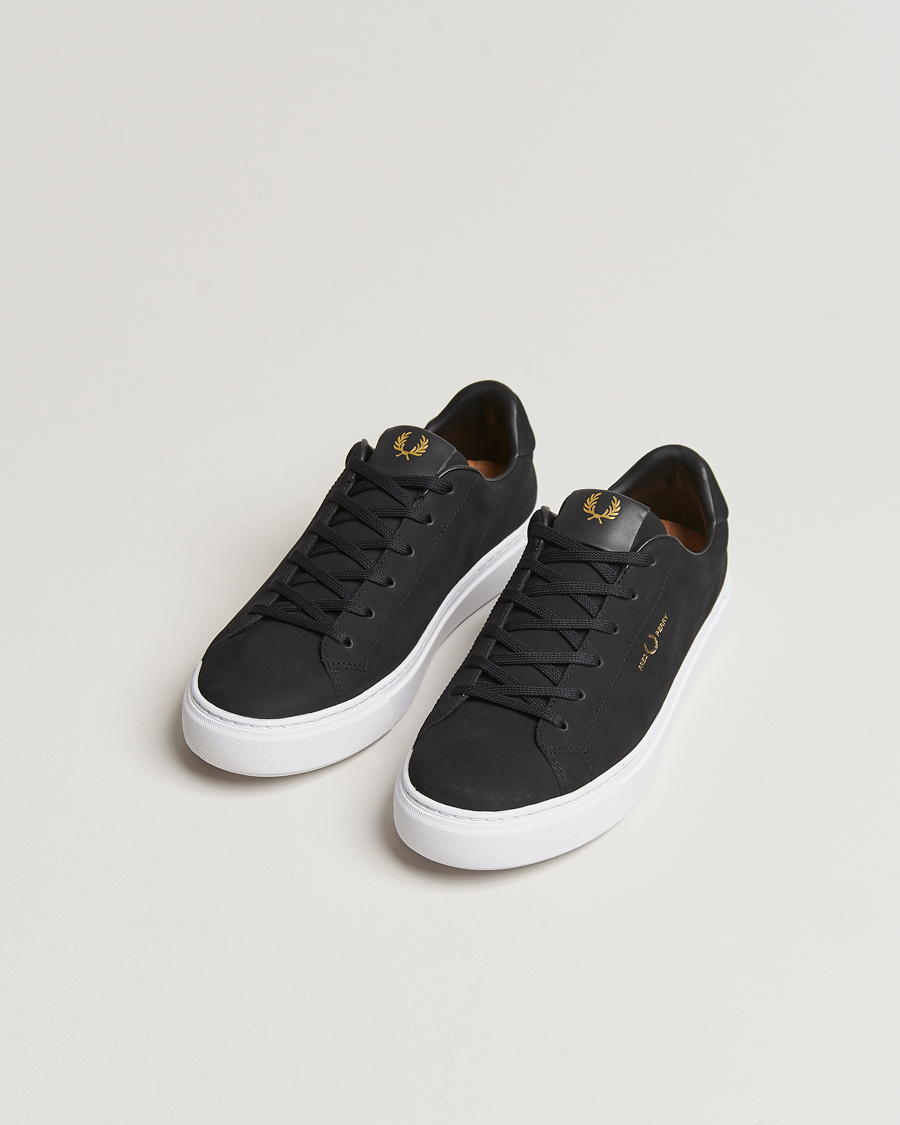 Herre |  | Fred Perry | B71 Oiled Nubuc Sneaker Black