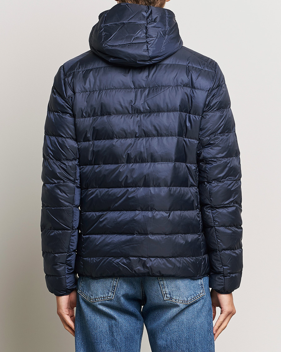 Herre | Jakker | GANT | Light Down Hooded Jacket Evening Blue
