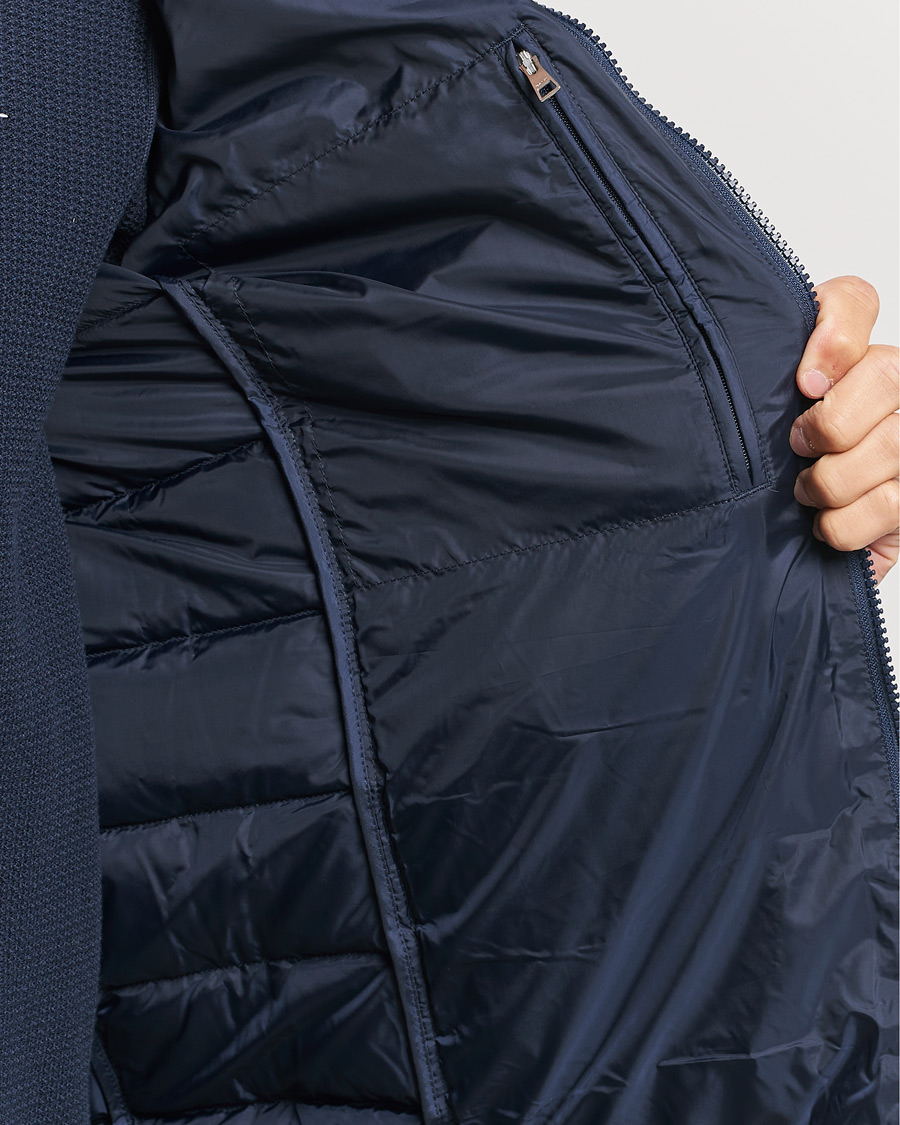 Herre | Jakker | GANT | Light Down Hooded Jacket Evening Blue