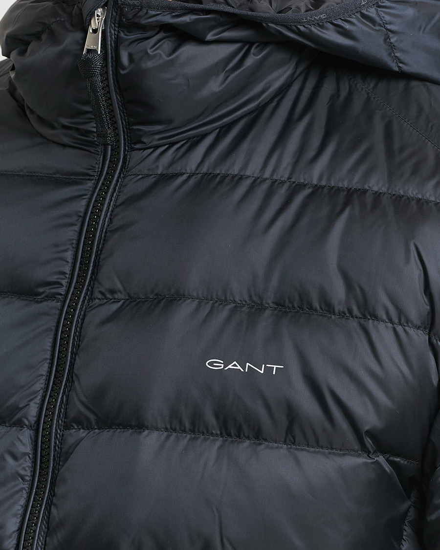 Herre | Jakker | GANT | Light Down Hooded Jacket Black