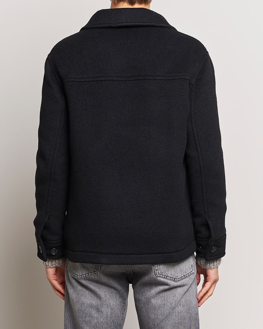 Herre | Jakker | GANT | Short Wool Jacket Black