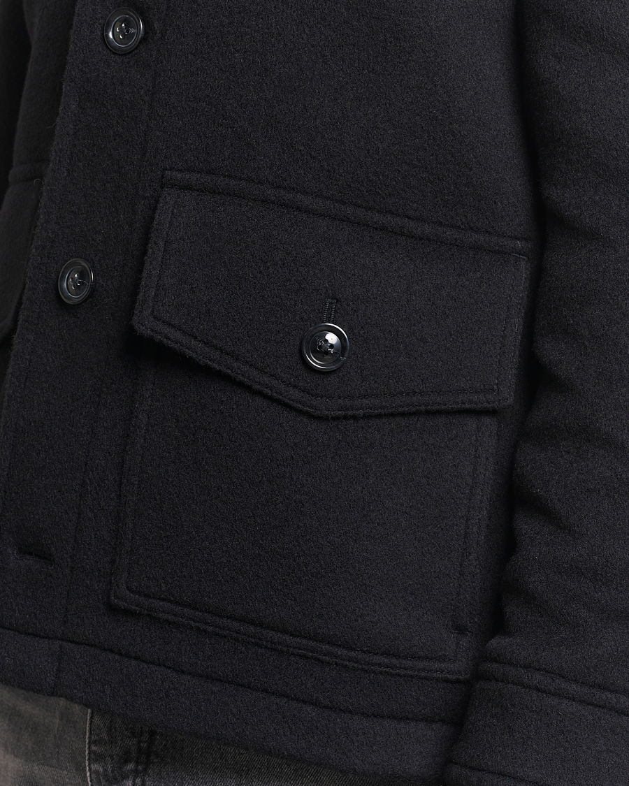 Herre | Jakker | GANT | Short Wool Jacket Black