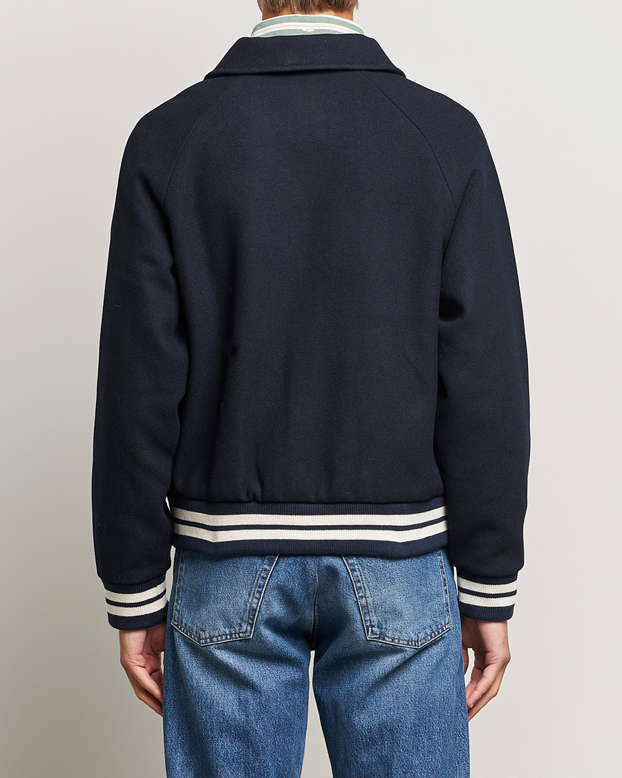 Herre | Jakker | GANT | Wool Varsity Jacket Evening Blue