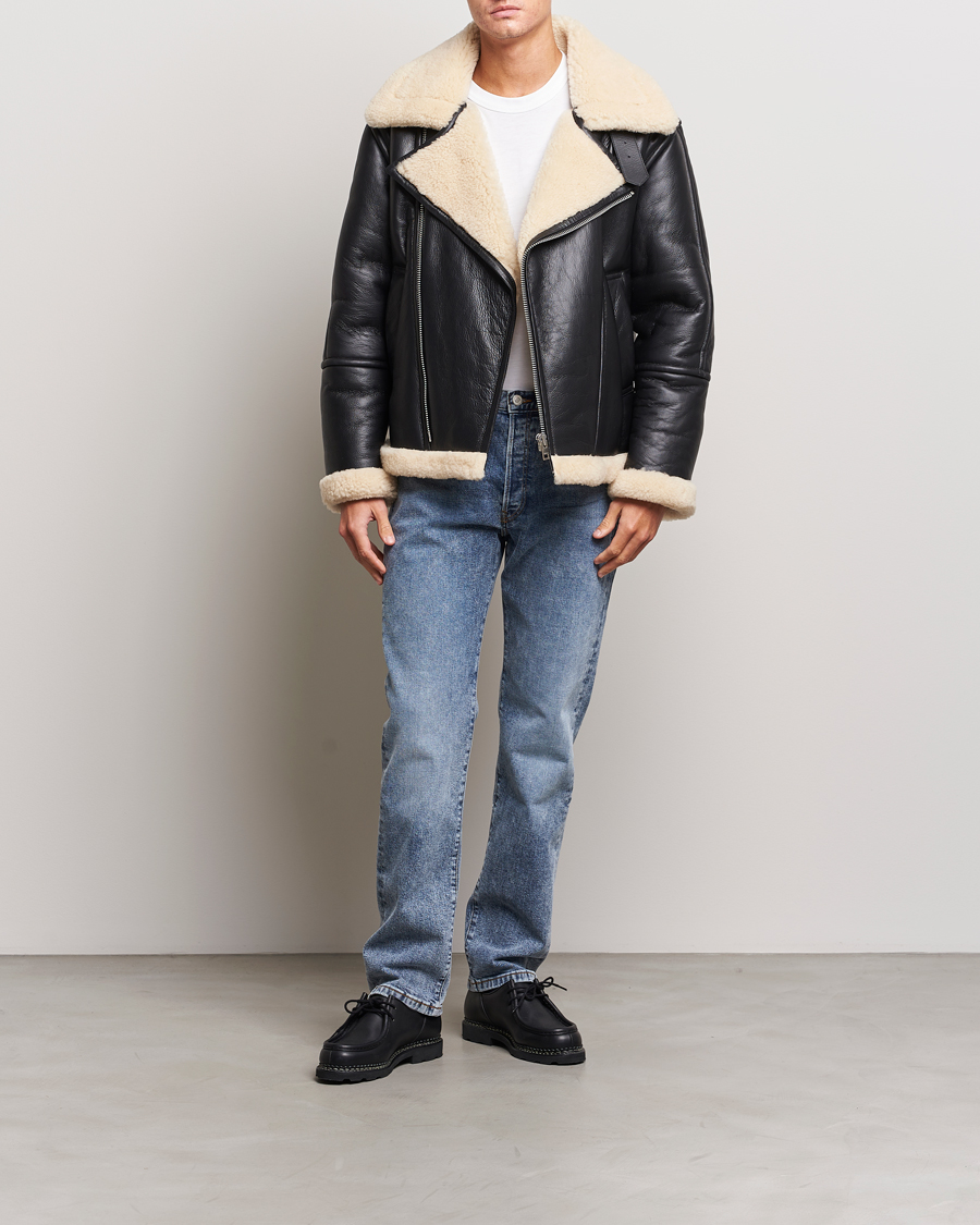Herre | Jakker | Gant | Heavy Shearling Jacket Black