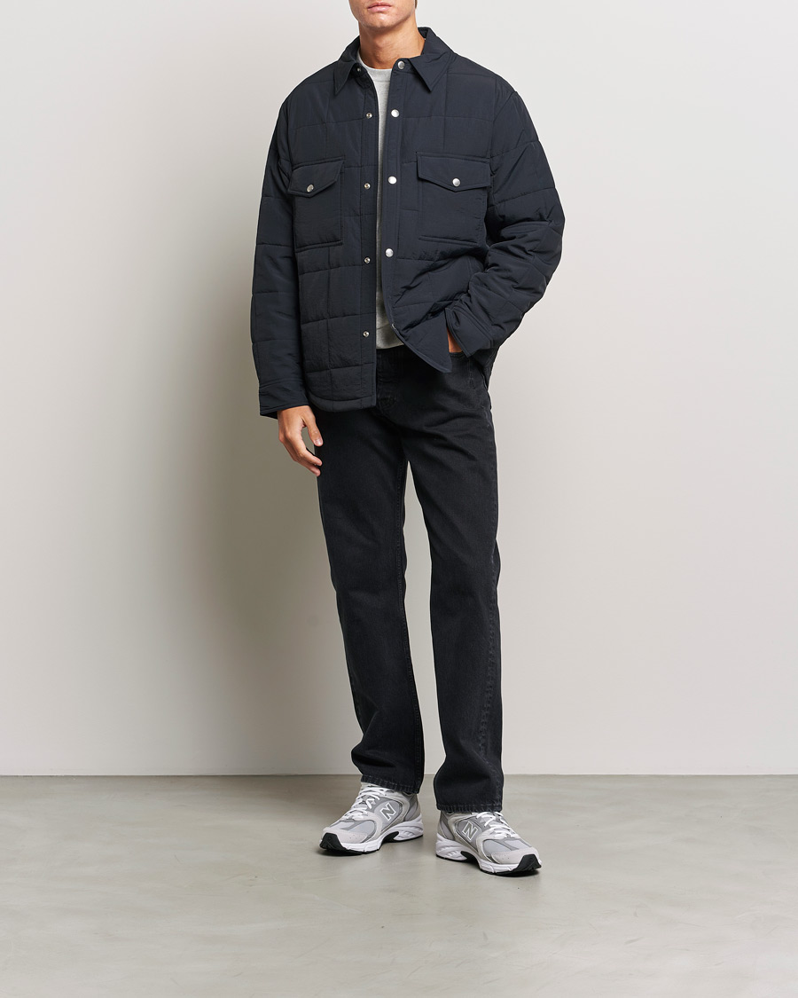 Herre | Jakker | GANT | Quilted Shirt Jacket Black