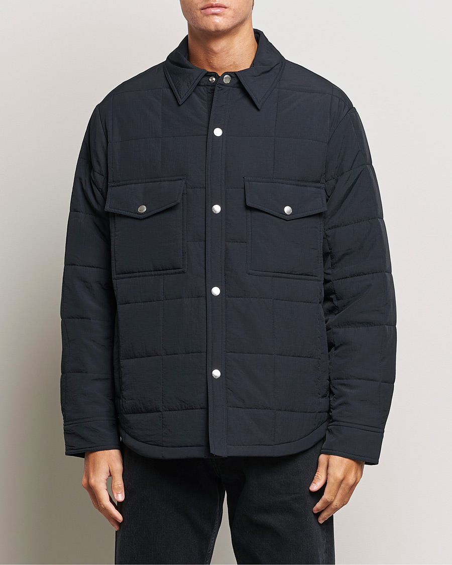 Herre |  | GANT | Quilted Shirt Jacket Black