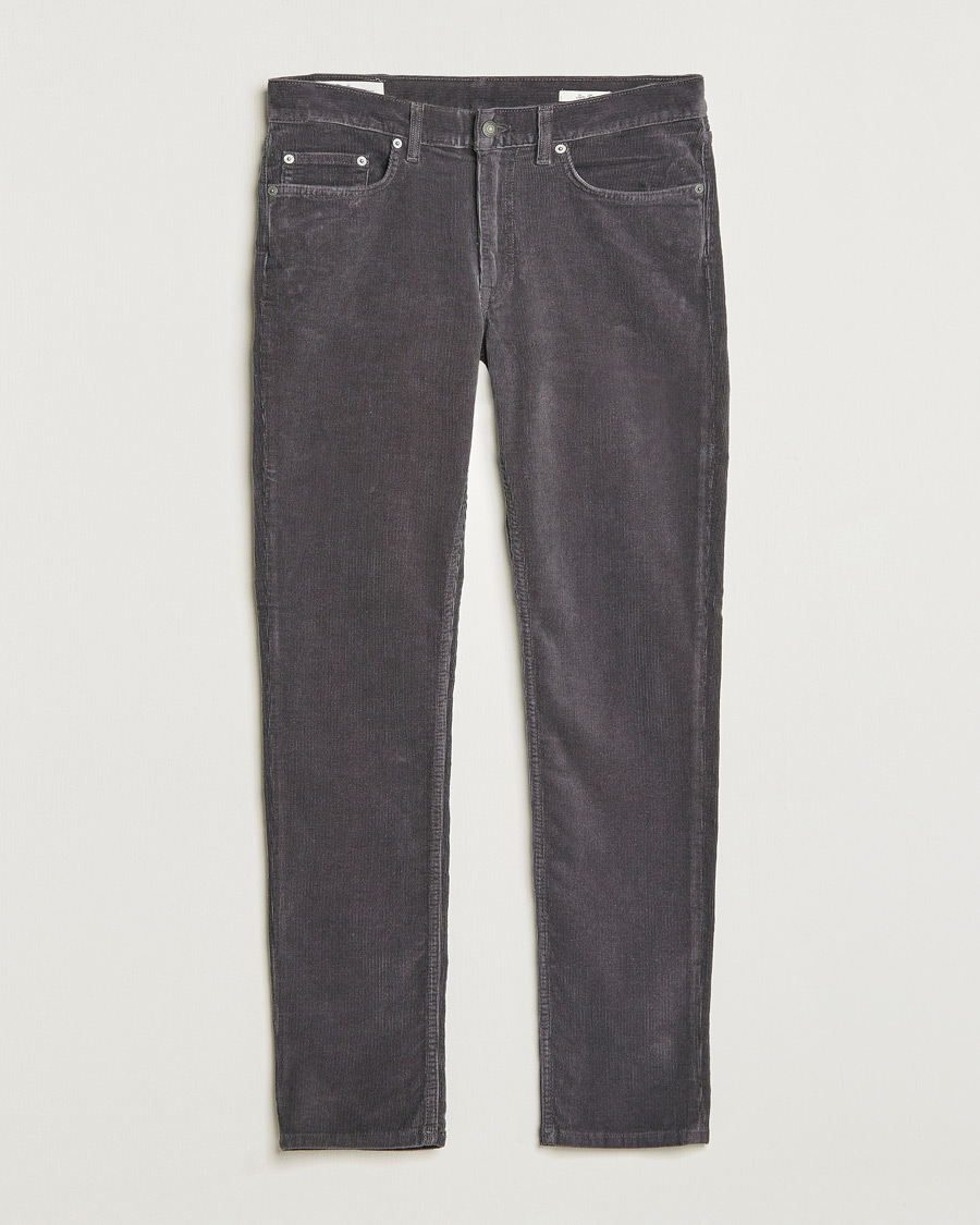 Herre | | GANT | Cord 5-Pocket Jeans Antracite