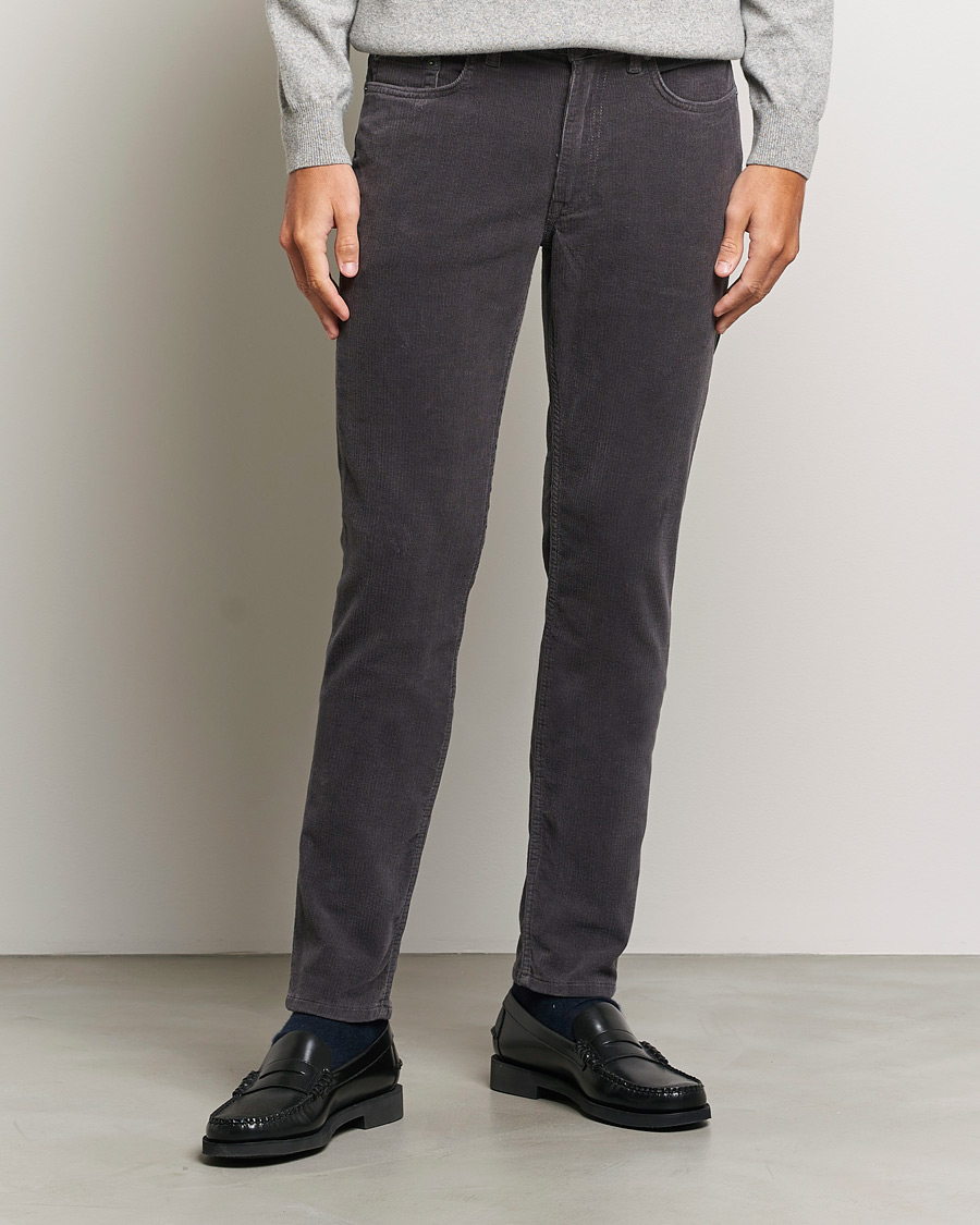 Herre | | GANT | Cord 5-Pocket Jeans Antracite