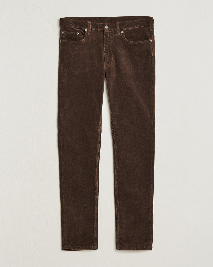 Herre | Bukser | Gant | Cord 5-Pocket Jeans Rich Brown
