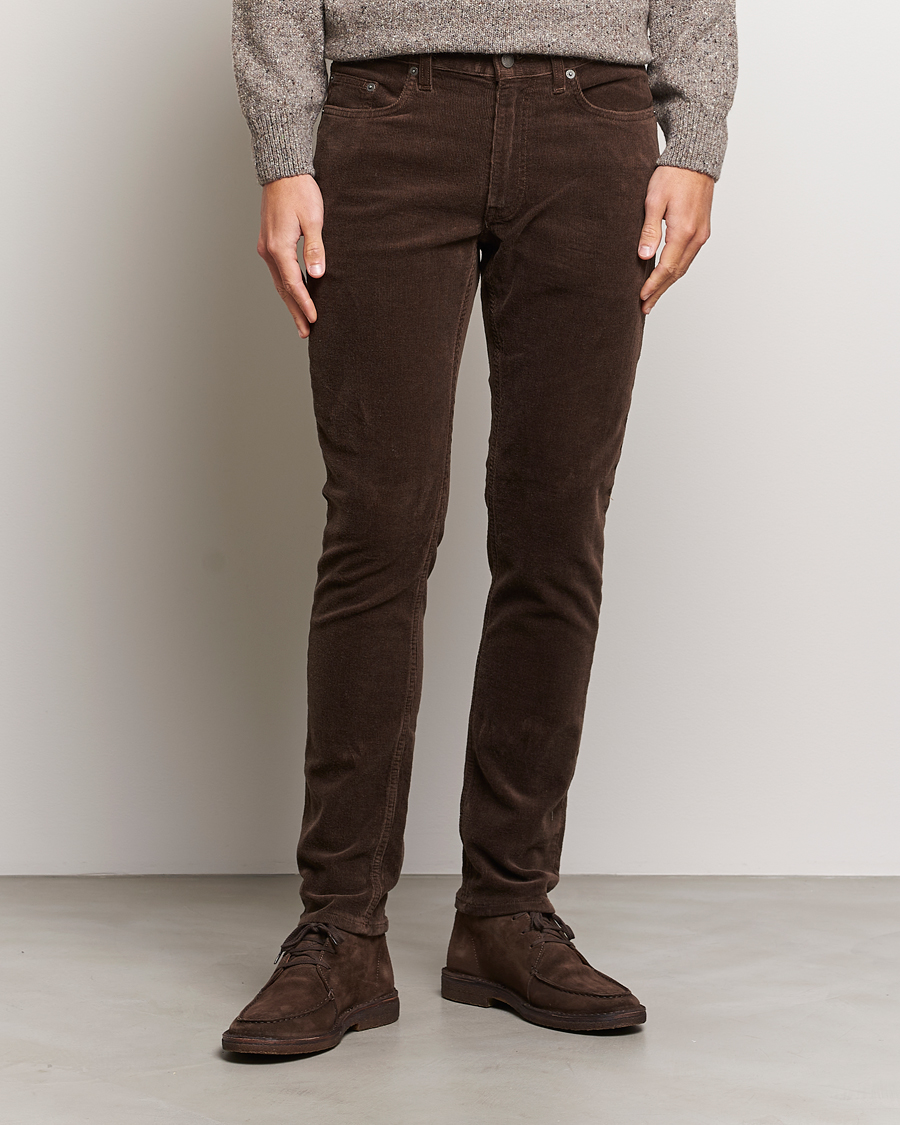 Herre | 40% salg | GANT | Cord 5-Pocket Jeans Rich Brown