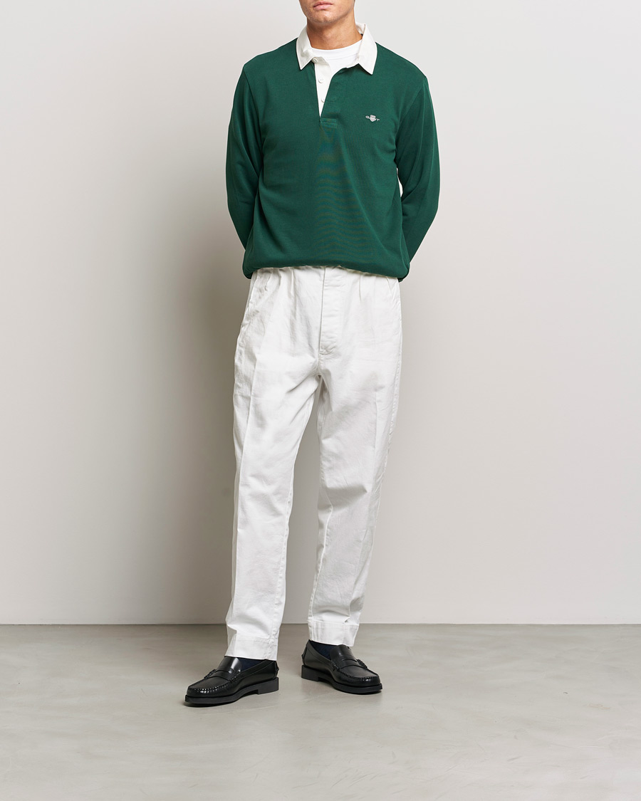 Herre | Gensere | GANT | Original Solid Heavy Rugger Tartan Green