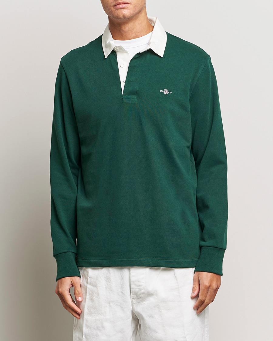 Herre | Gensere | GANT | Original Solid Heavy Rugger Tartan Green
