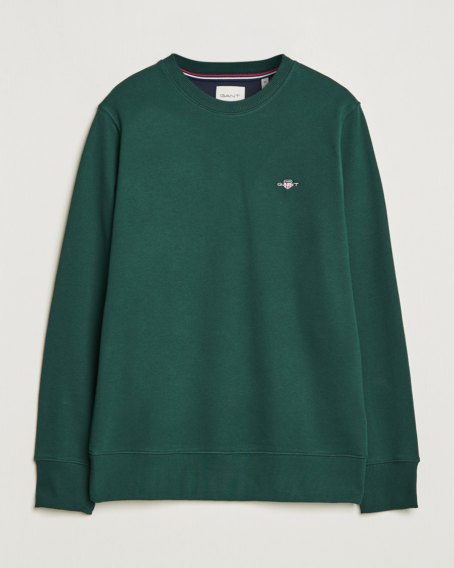 Herre | Gensere | GANT | Original Crew Neck Sweatshirt Tartan Green