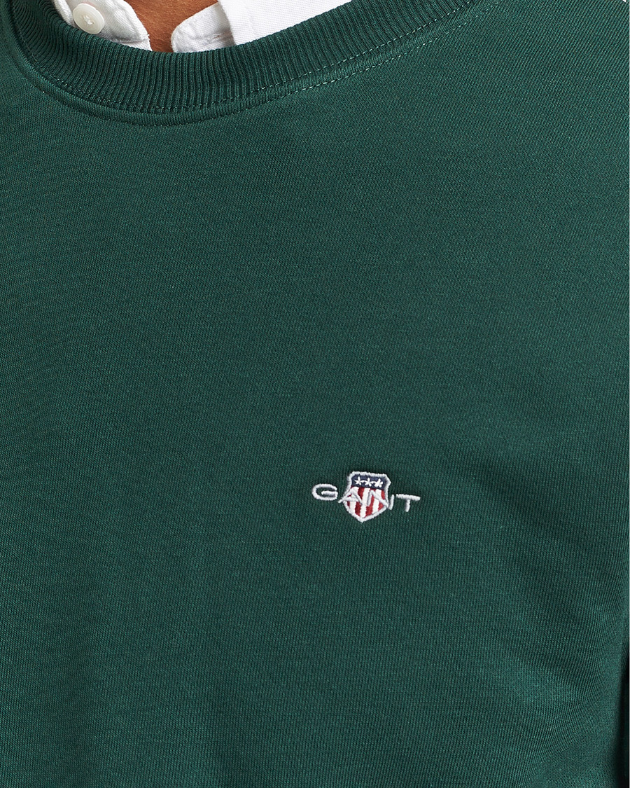 Herre | Gensere | GANT | Original Crew Neck Sweatshirt Tartan Green