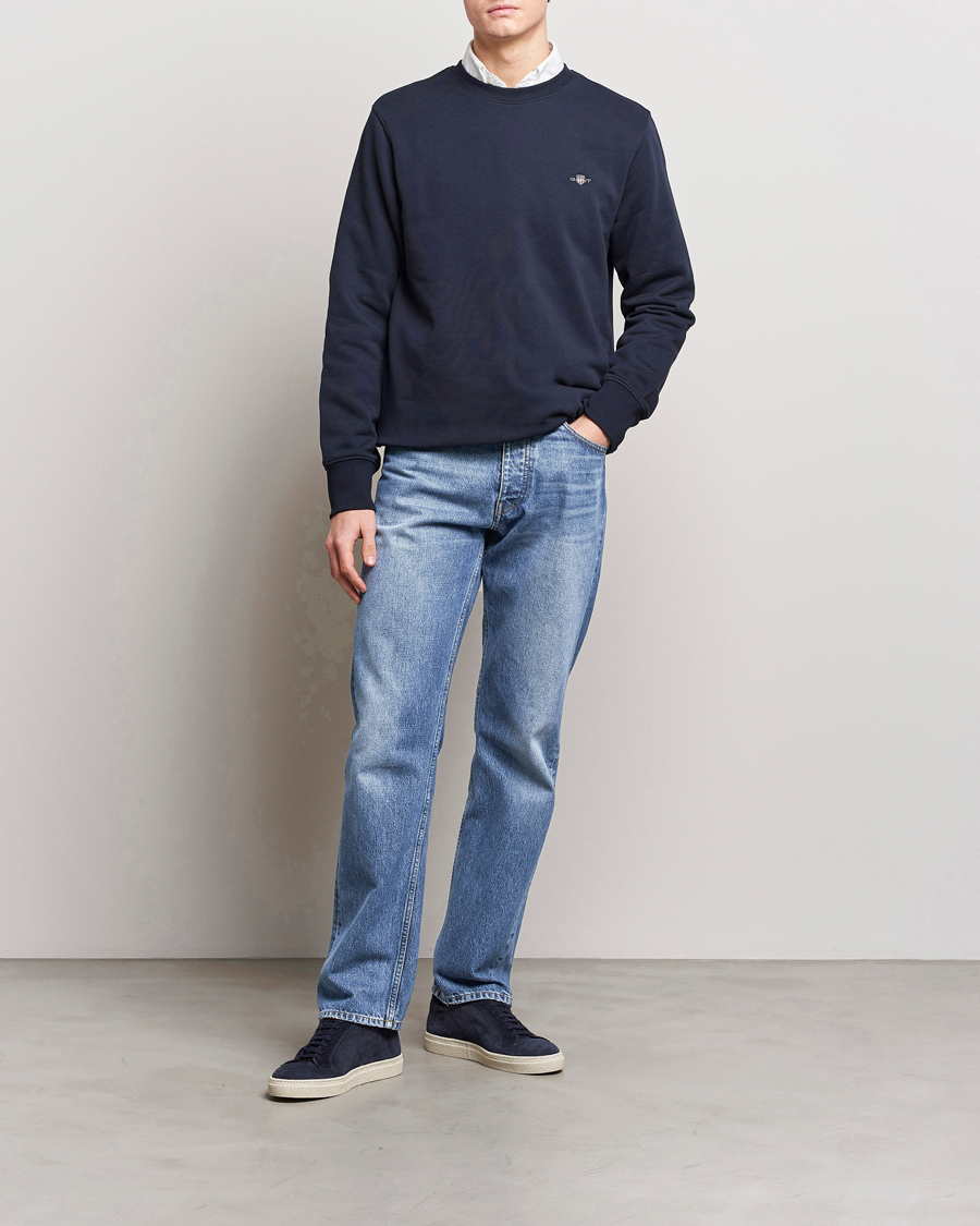 Herre | Gensere | GANT | Original Crew Neck Sweatshirt Evening Blue