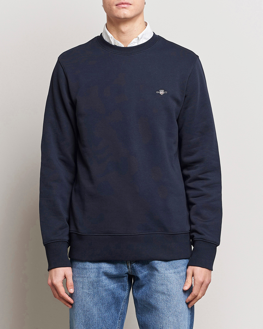 Herre | Gensere | Gant | Original Crew Neck Sweatshirt Evening Blue