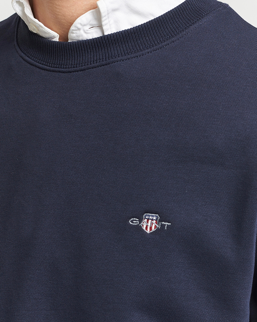Herre | Gensere | Gant | Original Crew Neck Sweatshirt Evening Blue
