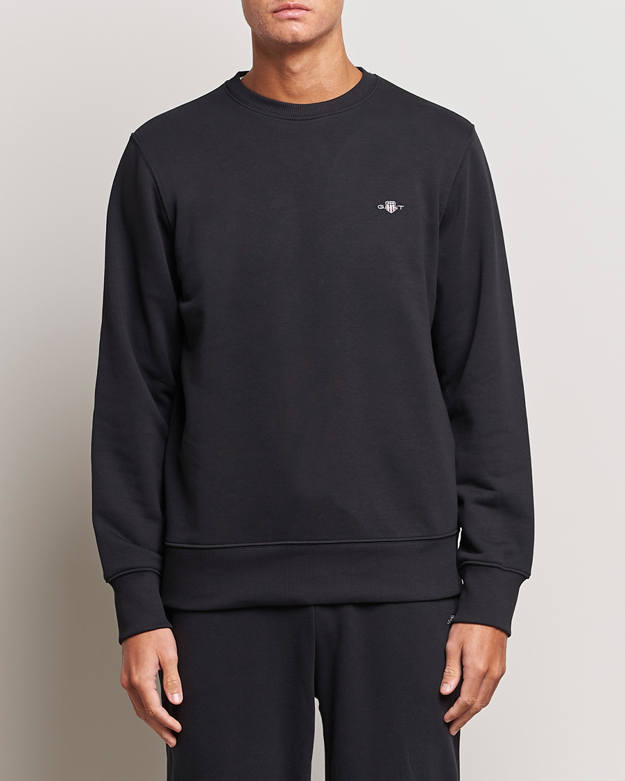 Herre | GANT | GANT | Original Crew Neck Sweatshirt Black