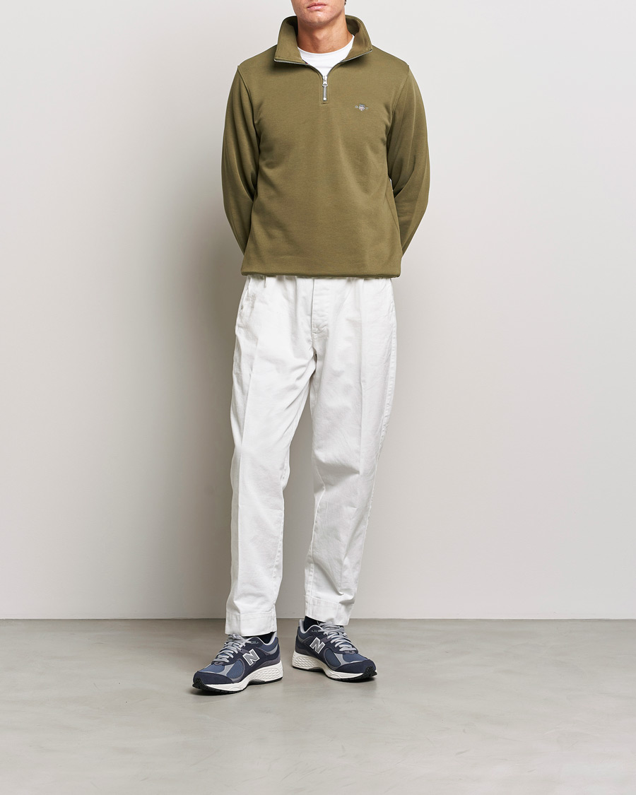 Herre | Gensere | GANT | Original Half Zip Sweater Juniper Green