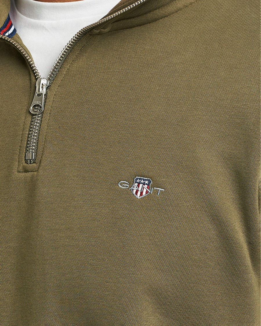 Herre | Gensere | GANT | Original Half Zip Sweater Juniper Green